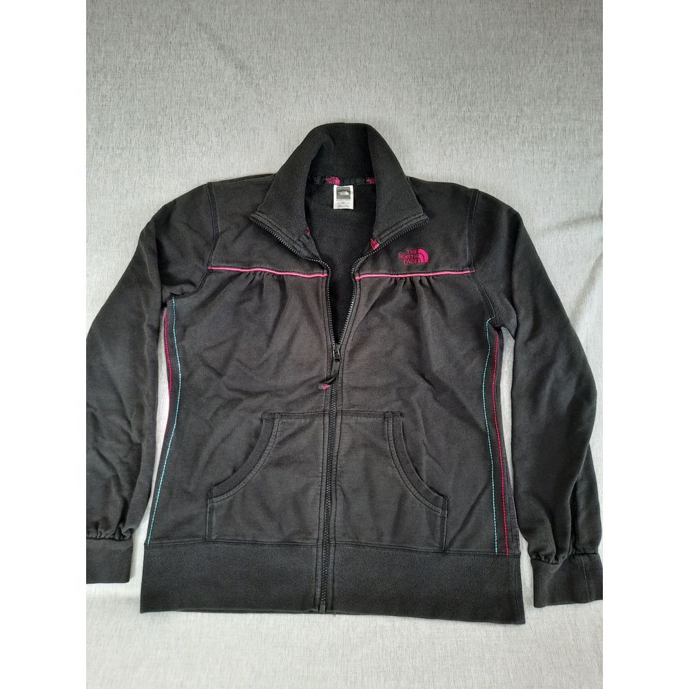 The‎ North Face Women's Large Fleece Full Zip-Up Embroidery Logo Stretch Sweater